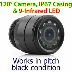 28mm Infrared IR CCD Waterproof Towbar Bumper Car Reversing Camera Parking