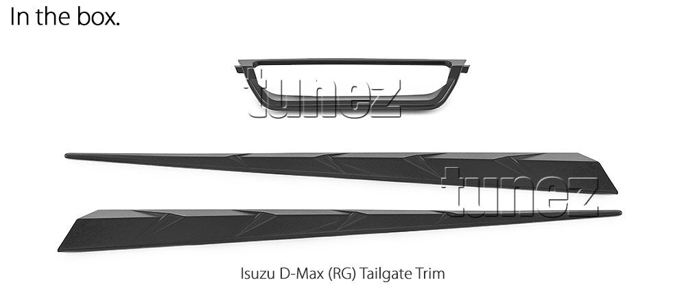 Tailgate Trim Trunk Cover Guard For Isuzu D-Max DMax RG 2021 2022 2023