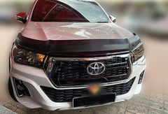 Black ABS Bonnet Protector Guard Shield For Toyota Hilux GUN1 2015-2021 SR SR5