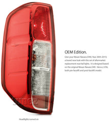 New LEFT Side Nissan Navara D40 RX ST ST-X 2005-2015 Tail Light OEM Quality Rear