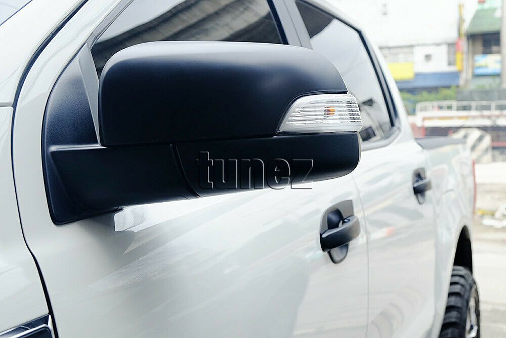 Ford Ranger T6 PX MK1 MK2 MK3 2012-2020 Matte Black Side Mirror Lamp Cover