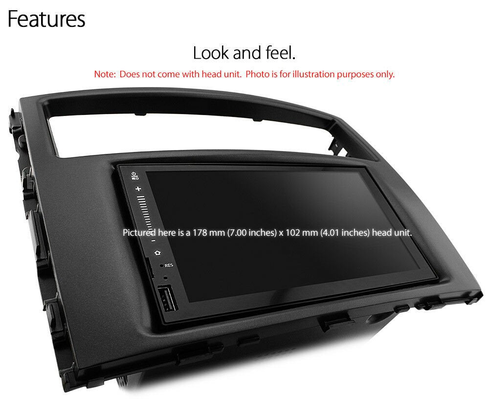 Fascia Facia Kit Trim Panel Double 2-DIN For Mitsubishi Pajero 2006-2015 NS NT