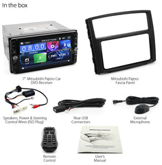 Car DVD Radio For Mitsubishi Pajero Player Stereo Head Unit Fascia Facia Kit