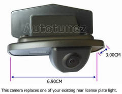 Car Reverse Rear View Backup Parking Camera Honda Jazz Reversing Light LED 01-07