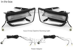 Daytime Running Light DRL New Pair LED Lights for Isuzu D-Max 2012-2016 2nd Generation RT50 Fog Lamp Kit Foglight Pre-Facelift Car