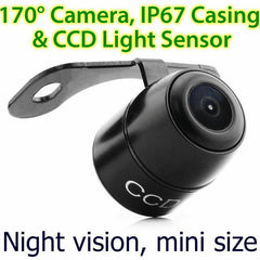 CCD Waterproof Small Night Vision Car Reverse Camera Rear View Parking Butterfly