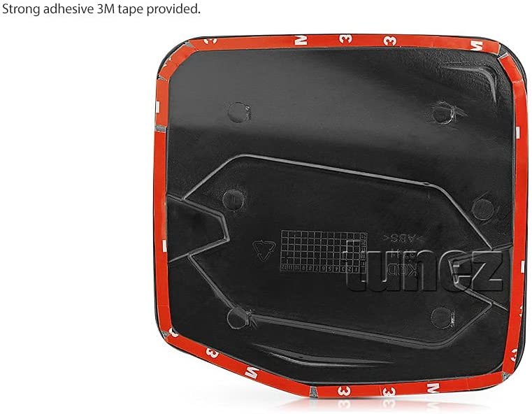 Petrol Gas Fuel Tank Door Cap Black Cover Car Compatible with Isuzu DMax D-Max RT50 RT85 Year 2012-2019