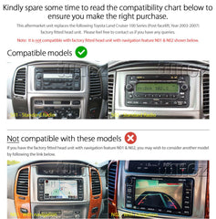 Apple CarPlay Android Auto For Toyota Land Cruiser 100 Series 03-07 Radio Stereo