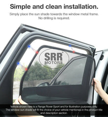 Magnetic Car Sun Shade Rear Door Quarter Window For Toyota Land Cruiser J200 200