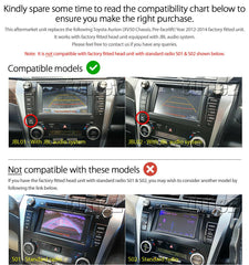 10" Android Car MP3 Player For Toyota Aurion 2012 2013 XV50 JBL Radio Fascia GPS