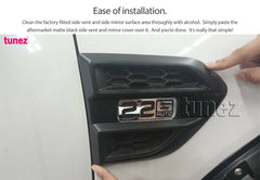 Ford Ranger Everest PX MK2 MK3 T6 2015 2016 2017 2018 2019 Black Side Vent Cover
