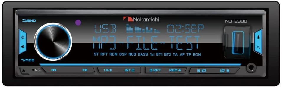 NAKAMICHI NQ723BD NAKAMICHI Bluetooth CD/USB/AUX Tuner (with Detachable Front Panel)