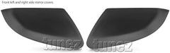 Matte Black Side Mirror Cover Guard Trim Compatible With Honda Civic FC FK TYPE R 2016-2020 RS VTi-LX VTi-L VTi-S VTi Car