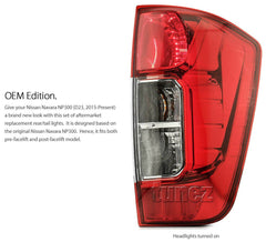 #1 NEW Tail Rear Lamp Lights For Nissan NP300 Navara D23 DX RX ST ST-X Pair Set