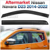 Window Door Visor Weather Shield For Nissan Navara NP300 D23 2015-2020 Ute