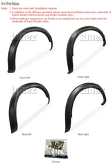 4 Pcs Set Wheel Arch Fender Flare Slim Matte Black For Nissan Navara NP300 D23