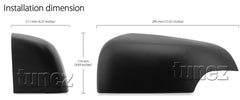 Ford Ranger T6 PX MK1 MK2 MK3 2012-2020 Matte Black Side Mirror Lamp Cover