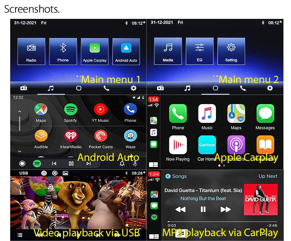 Apple CarPlay Android Auto For Toyota Land Cruiser 200 2008-2015 Radio Stereo