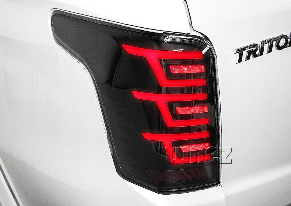 Smoked LED Tail Rear Lights Lamp For Mitsubishi Triton MQ 2016 2017 2018