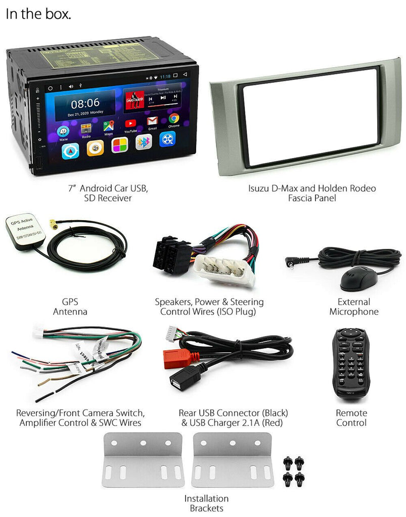 Android Car MP3 Player Isuzu D-Max Holden Rodeo 2007-2012 Stereo Radio Head Unit