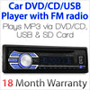 Audio Single 1 DIN Head Unit CD USB SD Player 52Wx4 Car MP3 Radio ID3 Tag