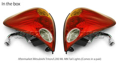 NEW Pair Set Tail Lights Rear Lamp Car For Mitsubishi Triton Ute ML MN 2006-2015
