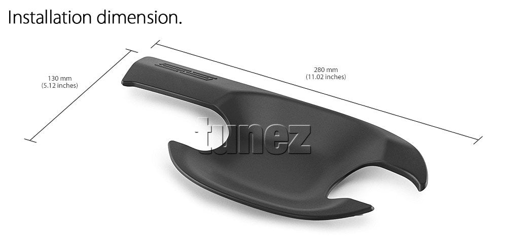 Matt Door Handle Cup Guard Cover For Mazda BT-50 BT50 2020 2021 2022 TF