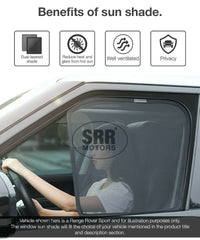 Magnetic Sun Shade Rear Door Car Window For Toyota Land Cruiser Prado J150 Visor