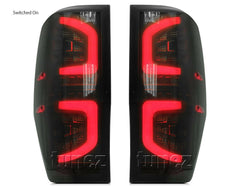Smoked LED Tail Rear Lamp Light For Ford Ranger T6 PX MK2 XL XLT Car Smoke