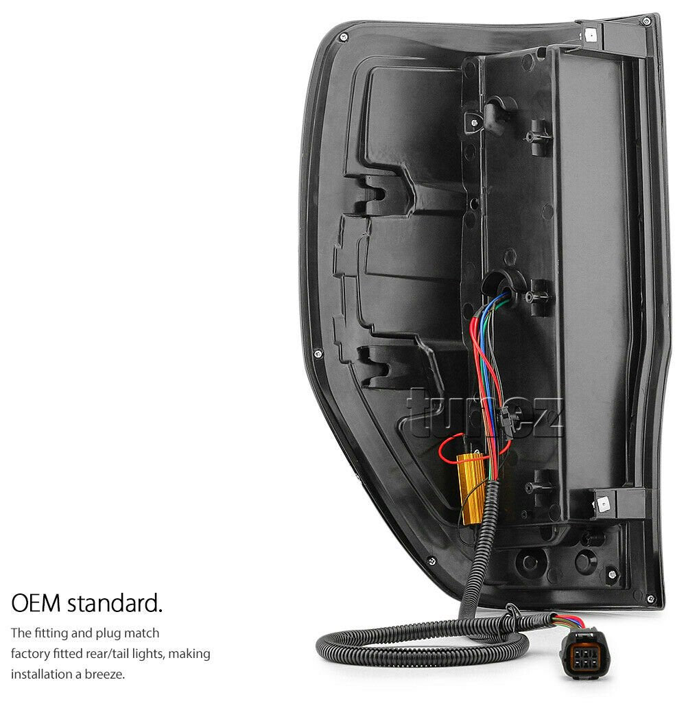 NEW Smoked LED Tail Rear Lamp Lights For Ford Ranger Raptor 2018 2019 ...