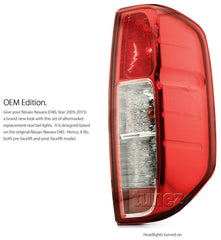 Replacement Set Pair Rear Tail Lights For Nissan Navara D40 2005-2015 RX ST ST-X