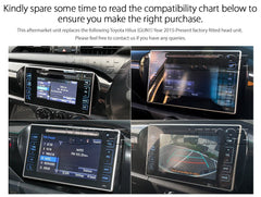 Apple CarPlay Android Auto For Toyota Hilux 2015-2021 GUN1 Radio Stereo MP3 MP4