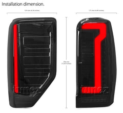 NEW Smoke Full LED Tail Lights Lamp Rear For Mitsubishi Triton MR 2020 2021 2022