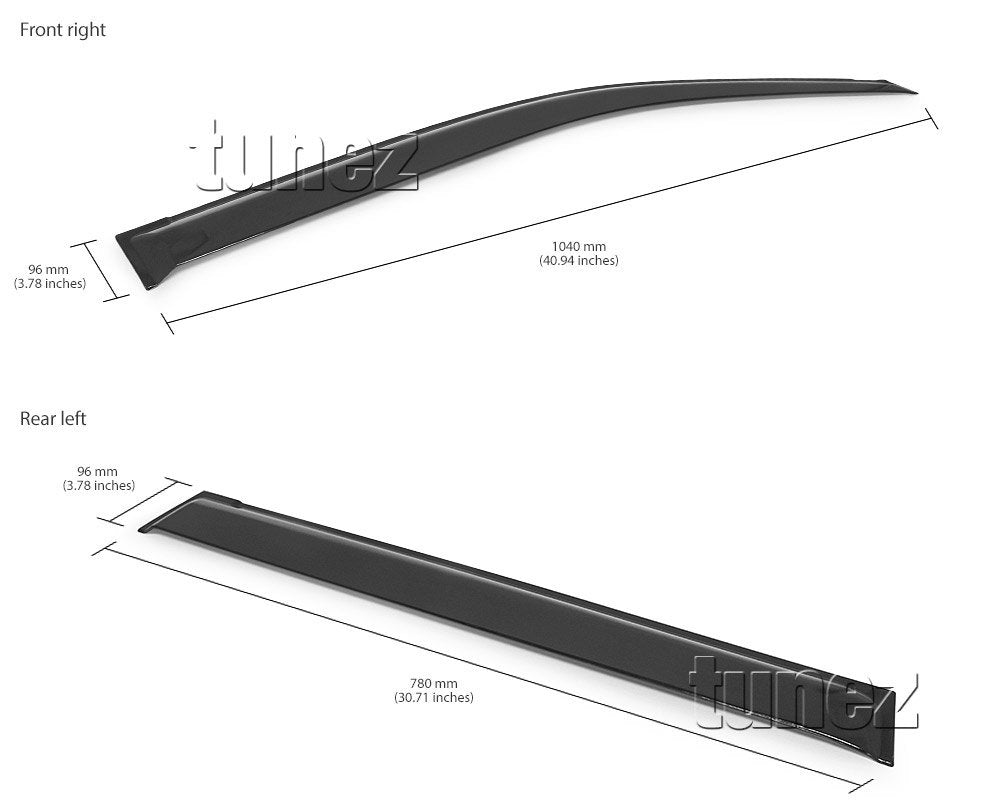 Window Door Visor Weathershield Weather Shield For Toyota Land Cruiser Prado 150