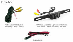 License Plate Infrared IR CCD Waterproof Car Reversing Camera Parking Rear
