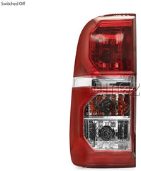 Left Side New Tail Light Rear Lamp Replacement For Toyota Hilux KUN26R 7th Generation AN10 AN20 AN30 Facelift Edition Left-Hand-Side Tail Lamp With Bulbs & Globe SR SR5 Workmate 2004-2015
