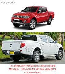 NEW RIGHT SIde Mitsubishi Triton 2006-2015 Ute Replacement Rear Tail Light Lamp