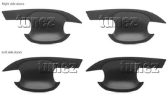 4x Door Handle Cup Guard Cover Matt Black For Holden Colorado RG 2012-Present