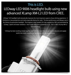 CREE 9006 HB4 Car LED Headlight Conversion Replace Kit Fog Light Bulb White Lamp