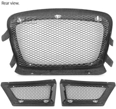 Carbon Fiber Car Grille Grill For Subaru Impreza WRX STI 2006 2007 TU 3 Piece