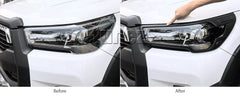 Headlight Head Light Lamp Cover For Toyota Hilux Mk3 2020 2021 2022 SR5 Rogue
