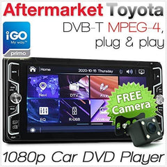 7 Inch FHD Touch Screen Car Audio Player Support Bluetooth CD/DVD/USB/AM/FM for Toyota Tarago Yaris RAV4 DVB-T Digital TV Radio GPS iGO Primo