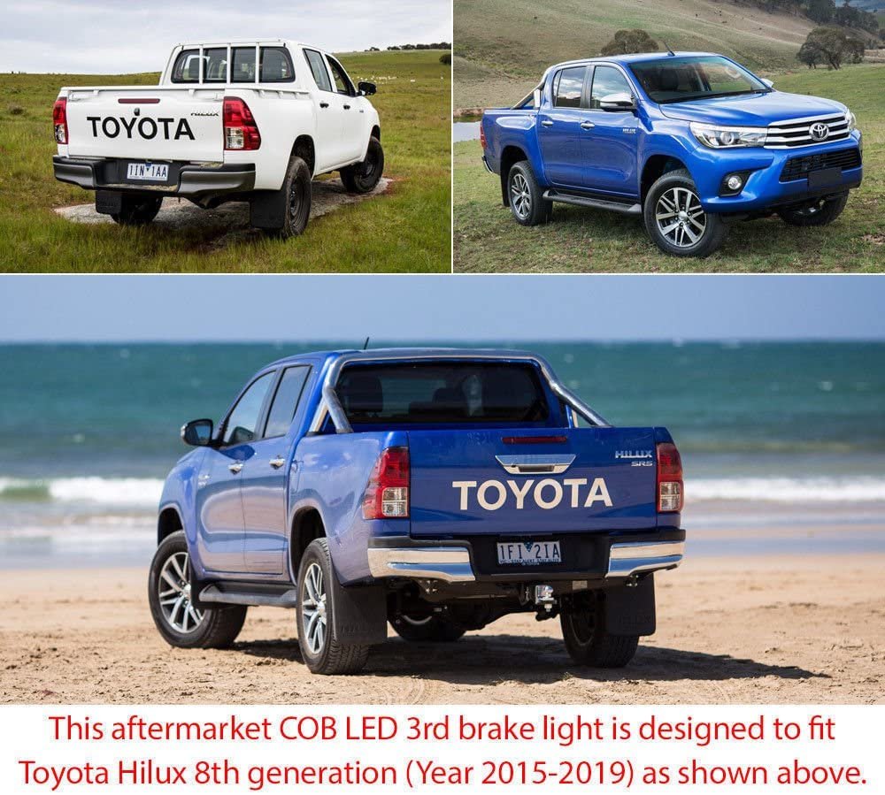 Tailgate Third Brake Lamp Light Smoked LED For Toyota Hilux SR SR5 Black Truck 2015 2016 2017 2018 2019