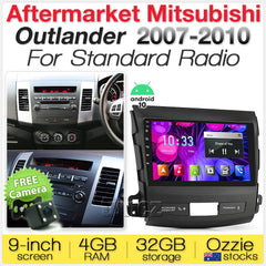 Apple CarPlay Android Auto MP3 GPS Mitsubishi Outlander 2007-2010 Stereo Radio