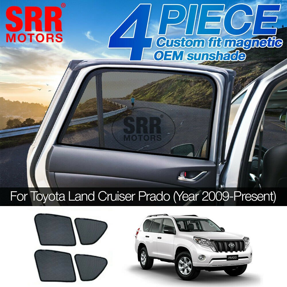 Magnetic Sun Shade Rear Door Quarter Window For Toyota Land Cruiser Prado J150 S