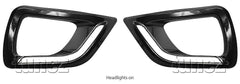 LED Daytime Running Light DRL For Nissan Navara NP300 D23 Fog Lamp Glossy Black