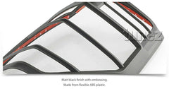 Matte Black Front Rear Tail Light Lamp Covers For Mitsubishi Triton MR 2019 2020