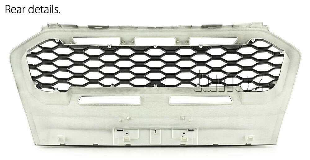 Matt Black Grille For Ford Ranger Wildtrak MK3 T6 PX Matte Grill Front Mesh