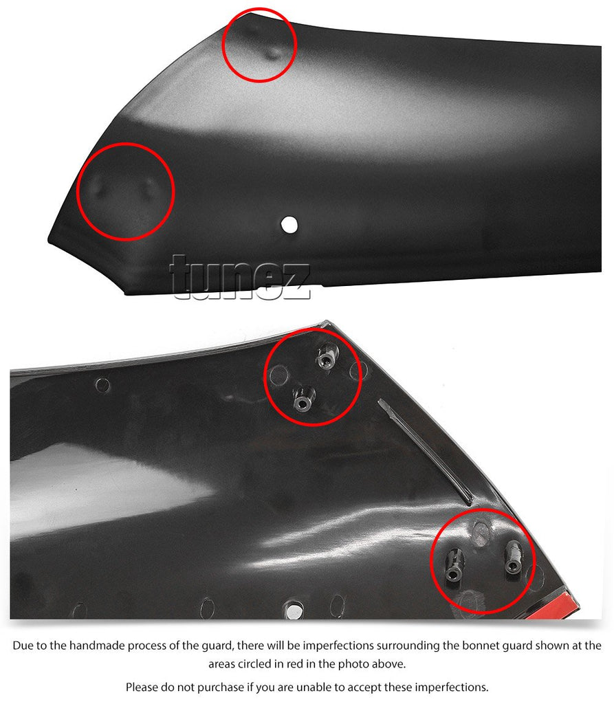 Black ABS Bonnet Protector Guard Shield For Toyota Hilux GUN1 2015-2021 SR SR5