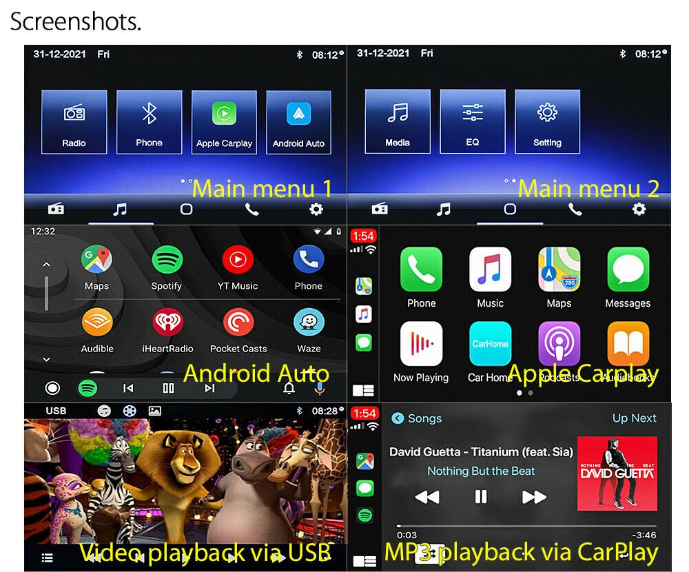 Apple CarPlay Android Auto For Mitsubishi Pajero NW NT NS 2006-2015 Radio Stereo